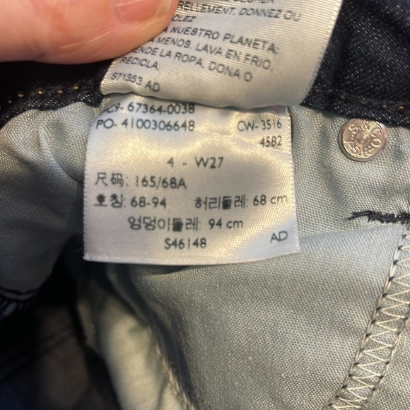 Denizen From Levi’s Stretchy Denim Shorts Size 4 Waist 27 - Picture 5 of 8